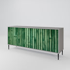 NATURAL GREEN Sideboard mit 3 Türen in Grau
