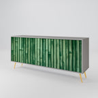 NATURAL GREEN Sideboard mit 3 Türen in Grau