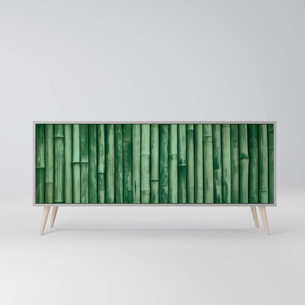 NATURAL GREEN 3-türiges Sideboard in grauem Finish
