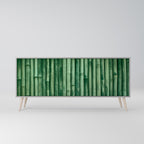 NATURAL GREEN Sideboard mit 3 Türen in Grau
