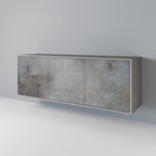 CONCRETE WALL Sideboard mit 3 Türen in Grau