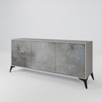 CONCRETE WALL Sideboard mit 3 Türen in Grau