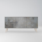 CONCRETE WALL Sideboard mit 3 Türen in Grau