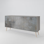 CONCRETE WALL Sideboard mit 3 Türen in Grau
