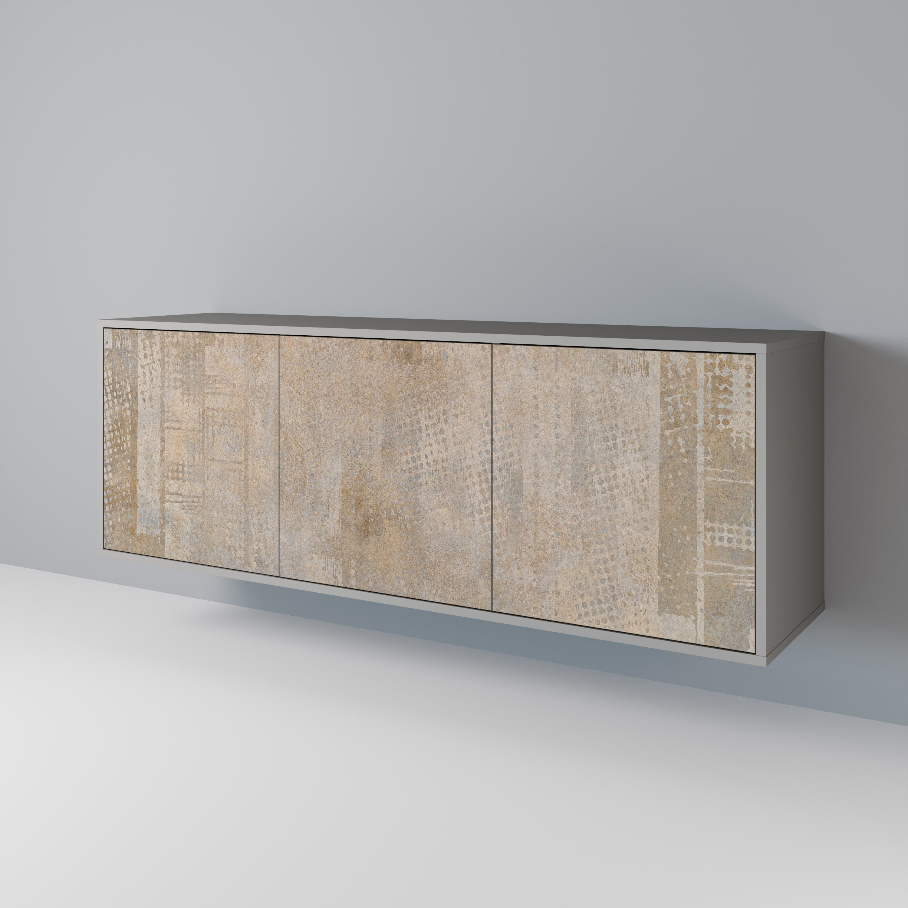 SCREEN ERROR 3-türiges Sideboard in grauer Ausführung