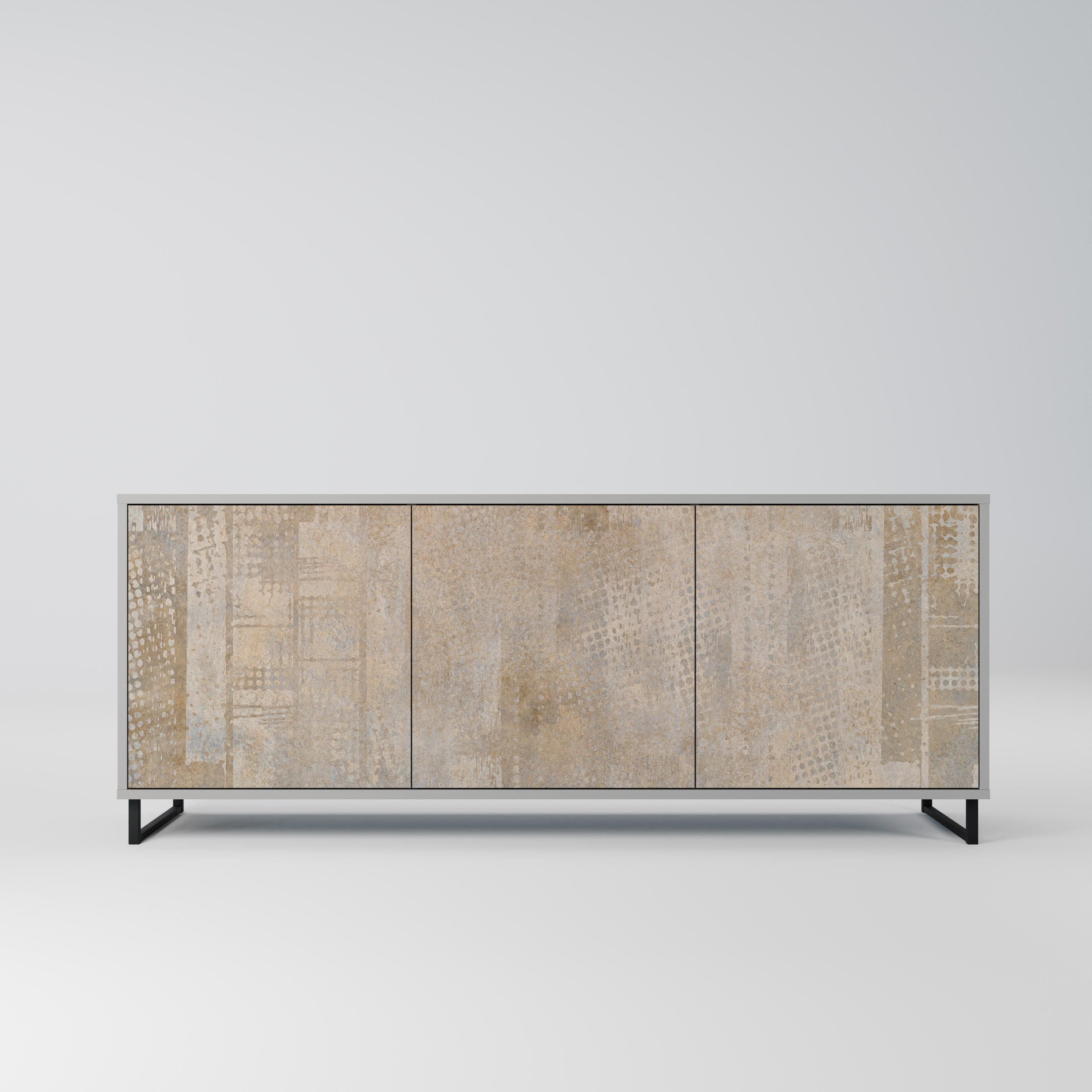 SCREEN ERROR 3-türiges Sideboard in grauer Ausführung
