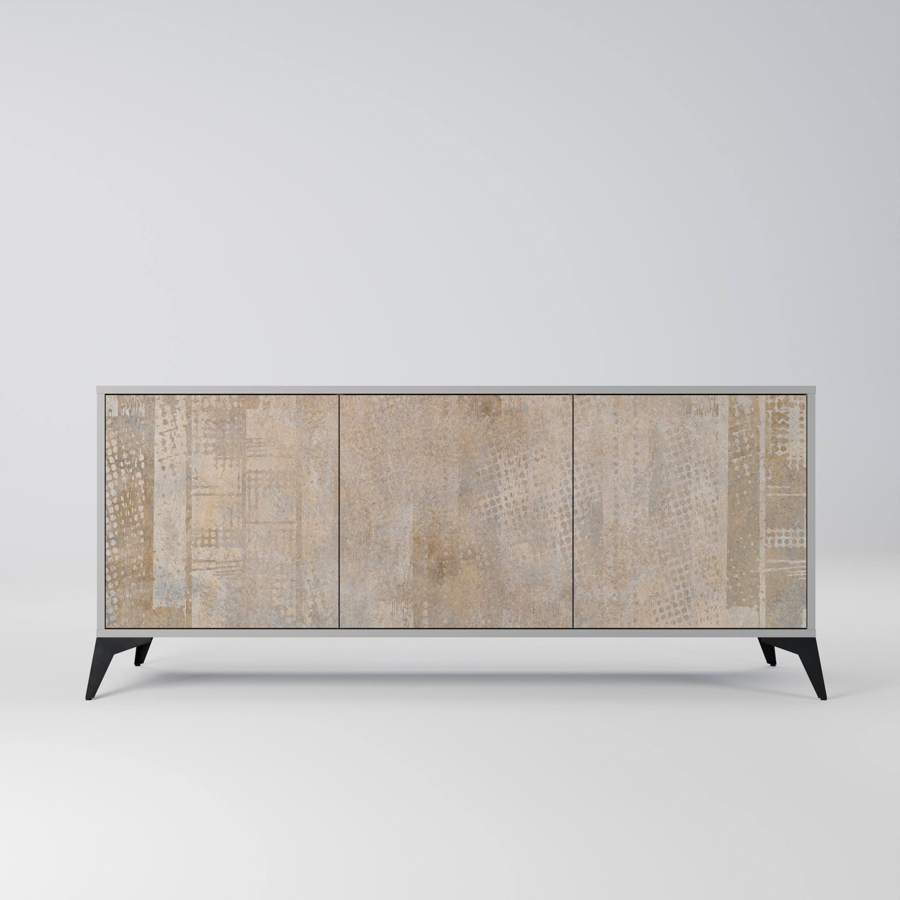 SCREEN ERROR 3-türiges Sideboard in grauer Ausführung