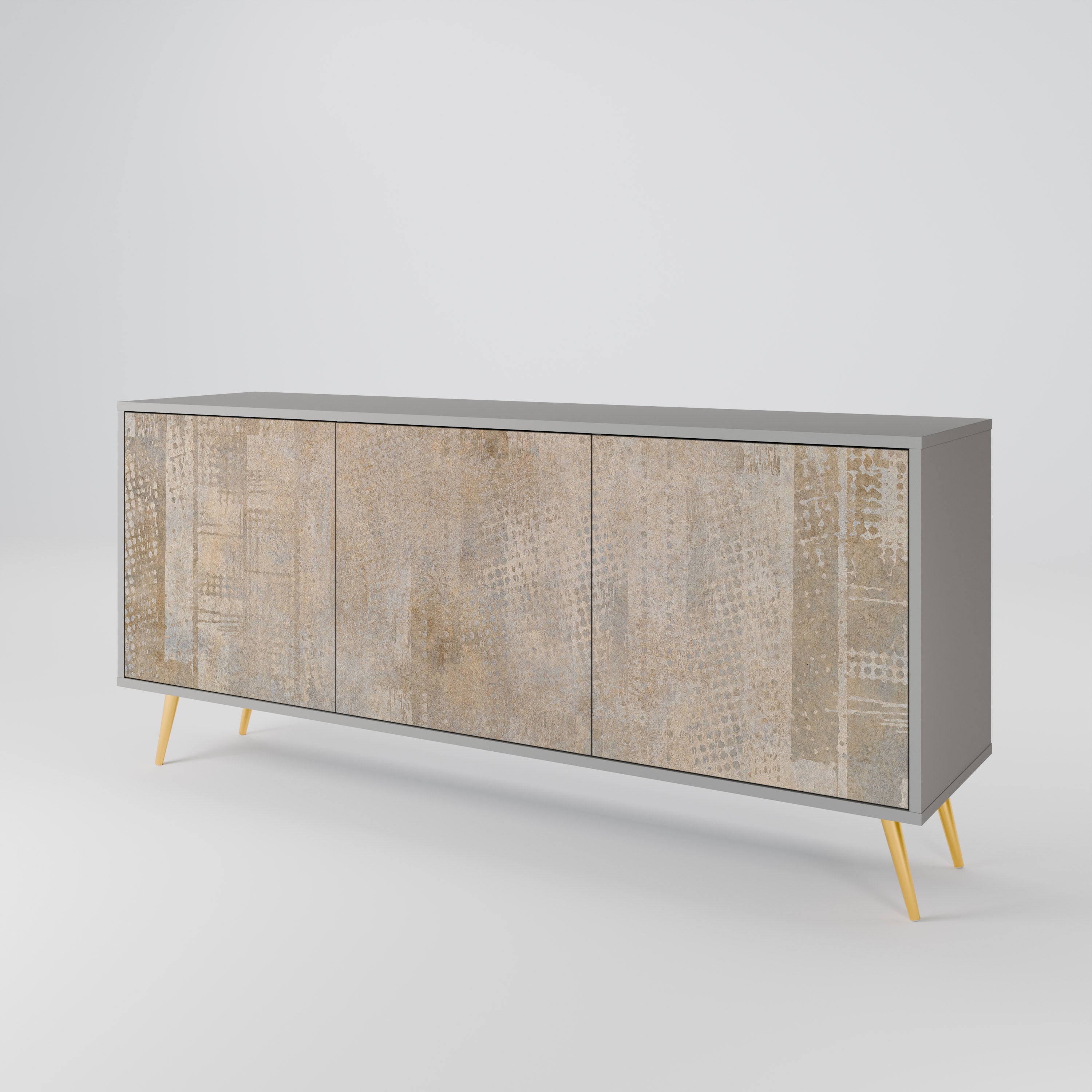 SCREEN ERROR 3-türiges Sideboard in grauer Ausführung
