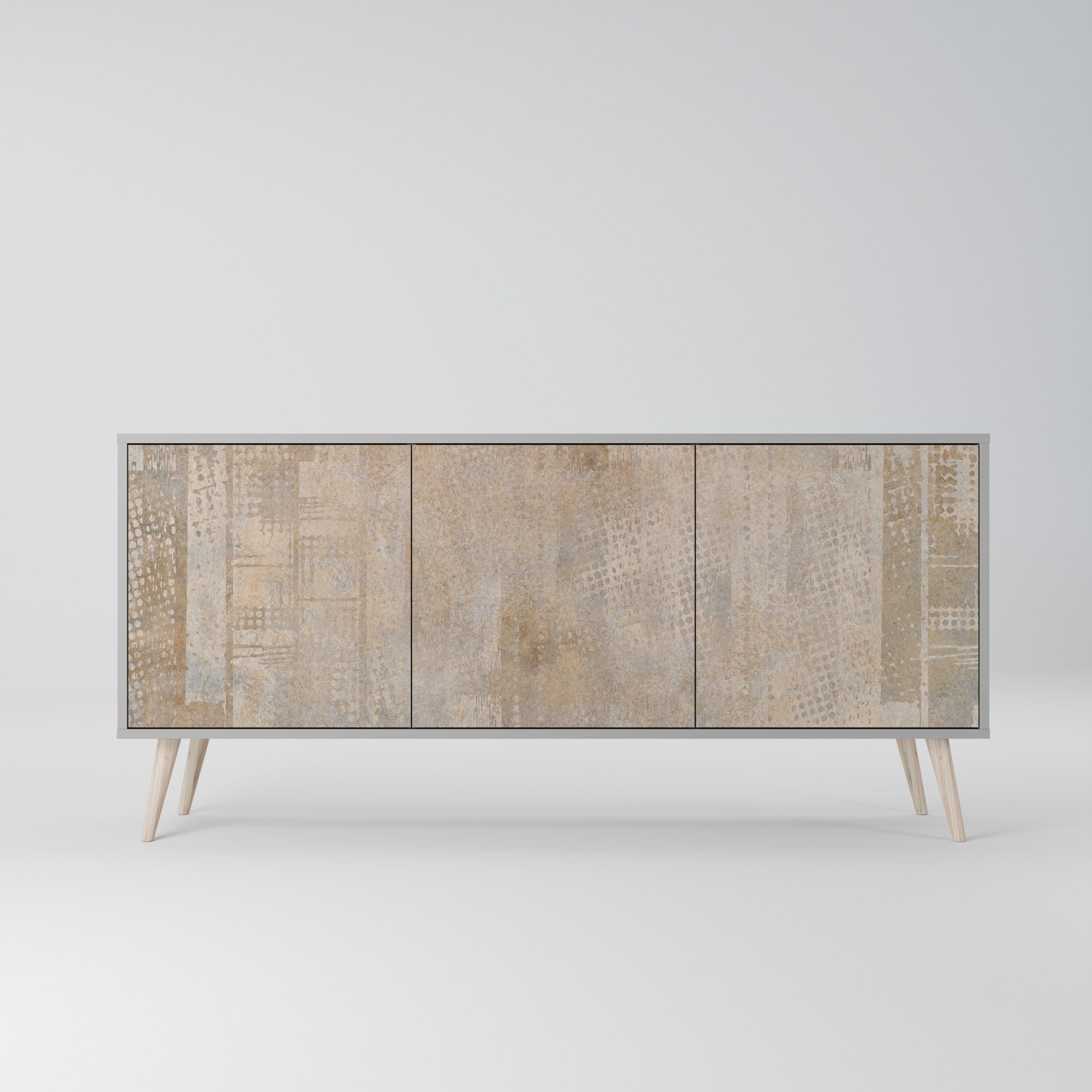SCREEN ERROR 3-türiges Sideboard in grauer Ausführung