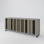 AZTEC Sideboard mit 3 Türen in Grau