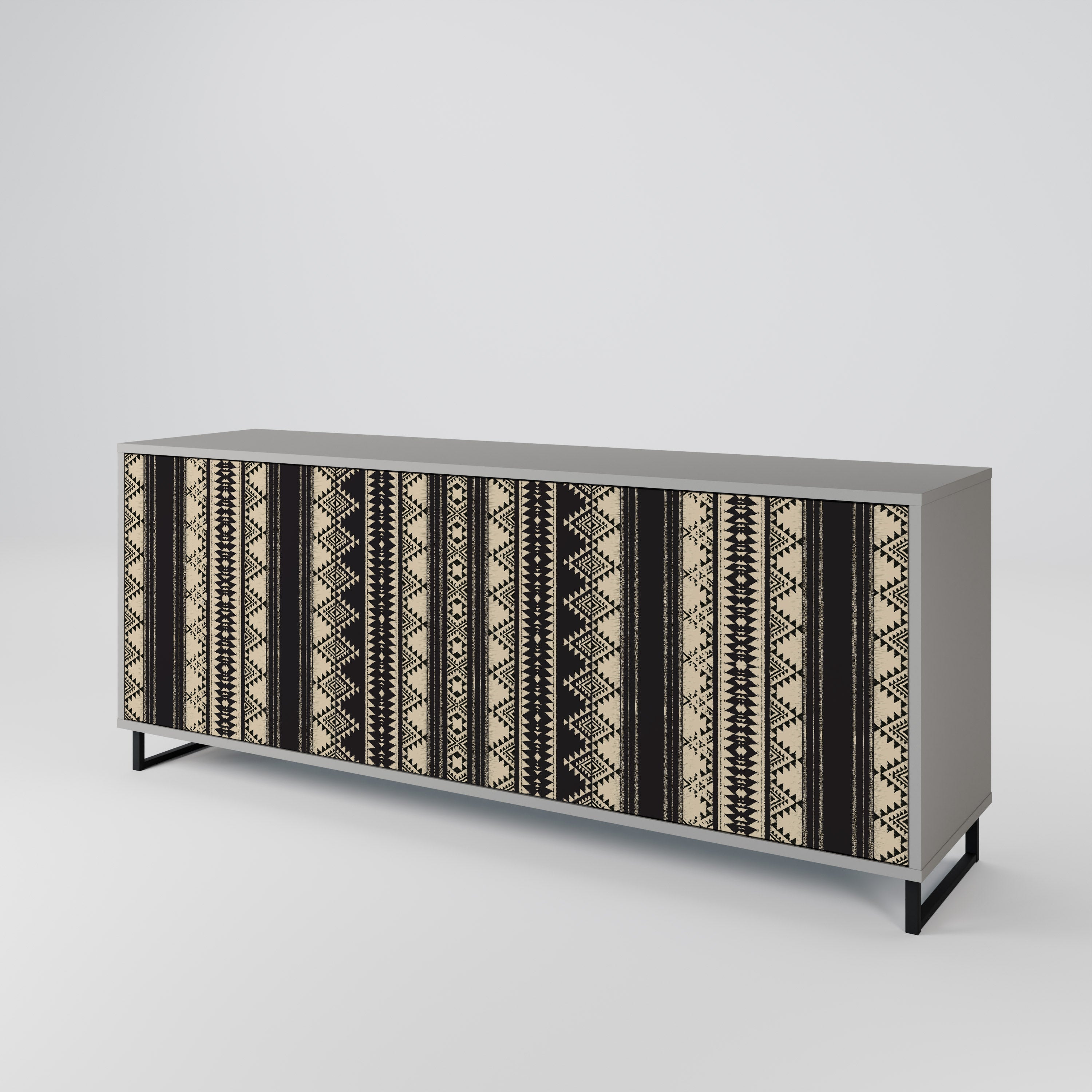 AZTEC 3-türiges Sideboard in grauer Ausführung
