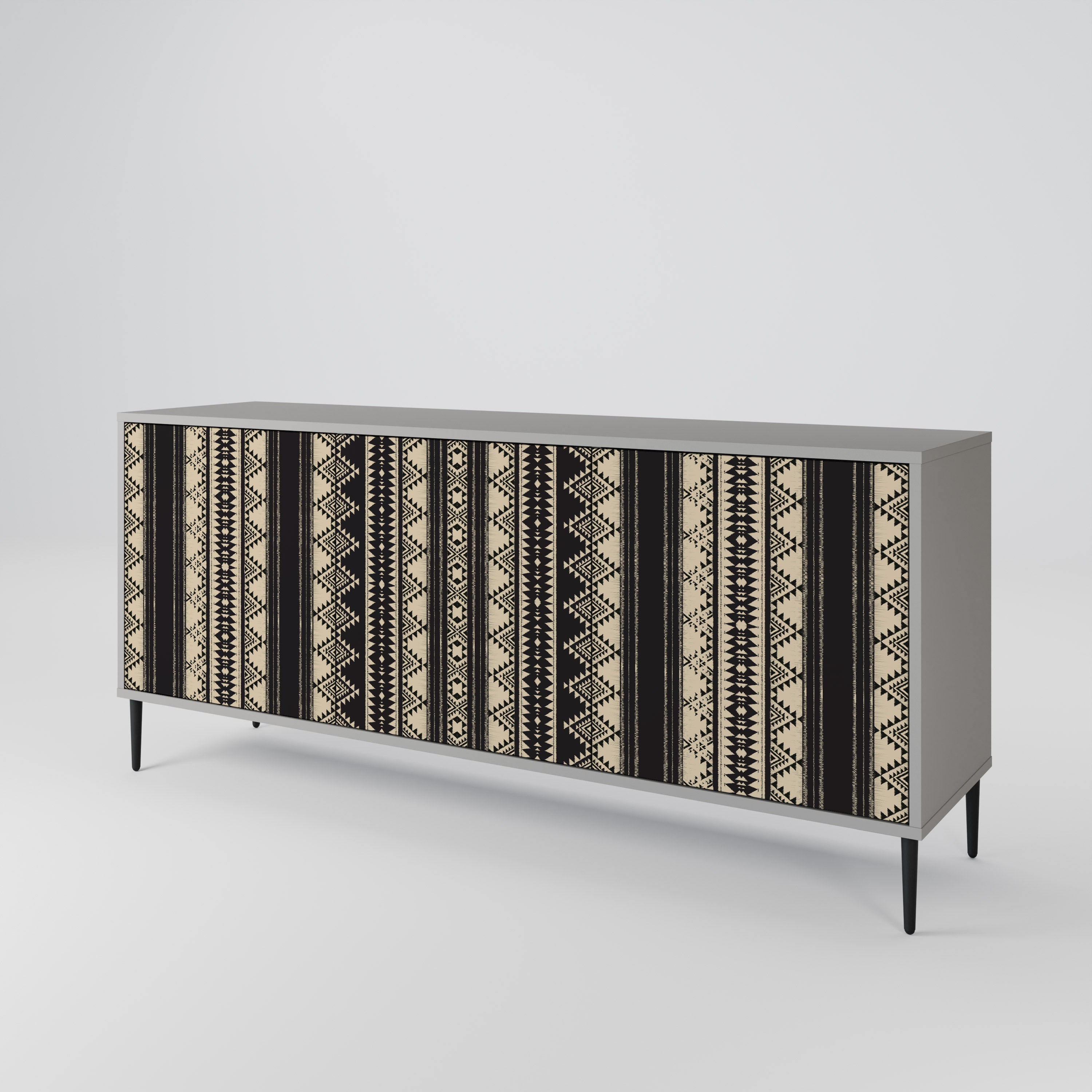 AZTEC 3-türiges Sideboard in grauer Ausführung