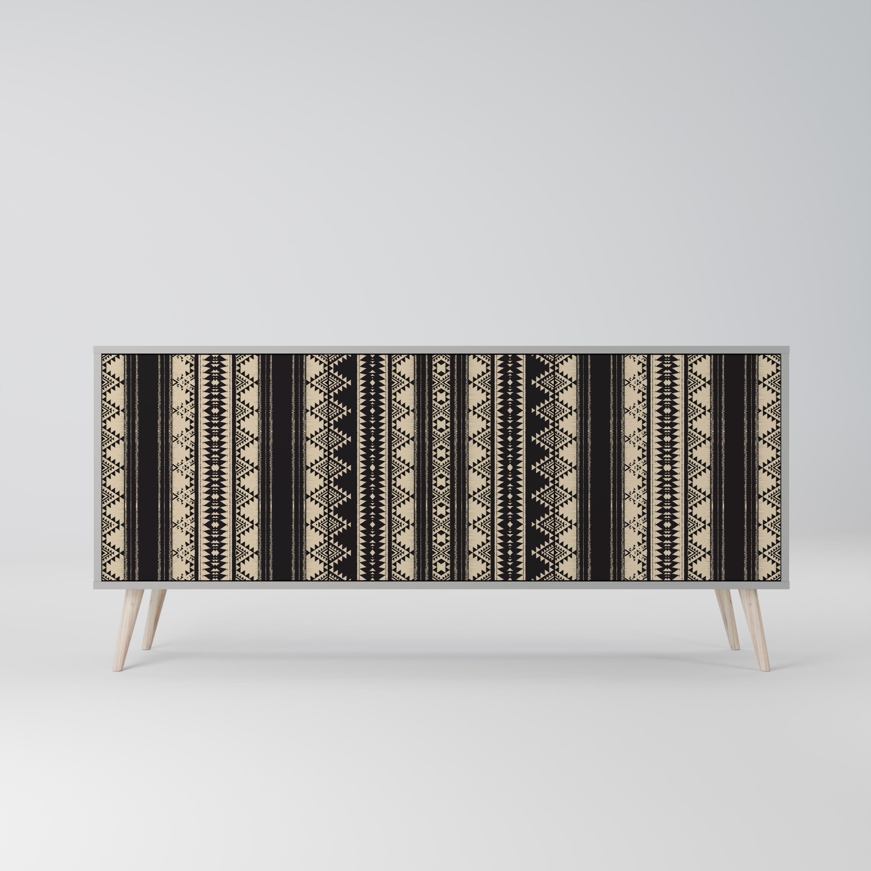 AZTEC 3-türiges Sideboard in grauer Ausführung