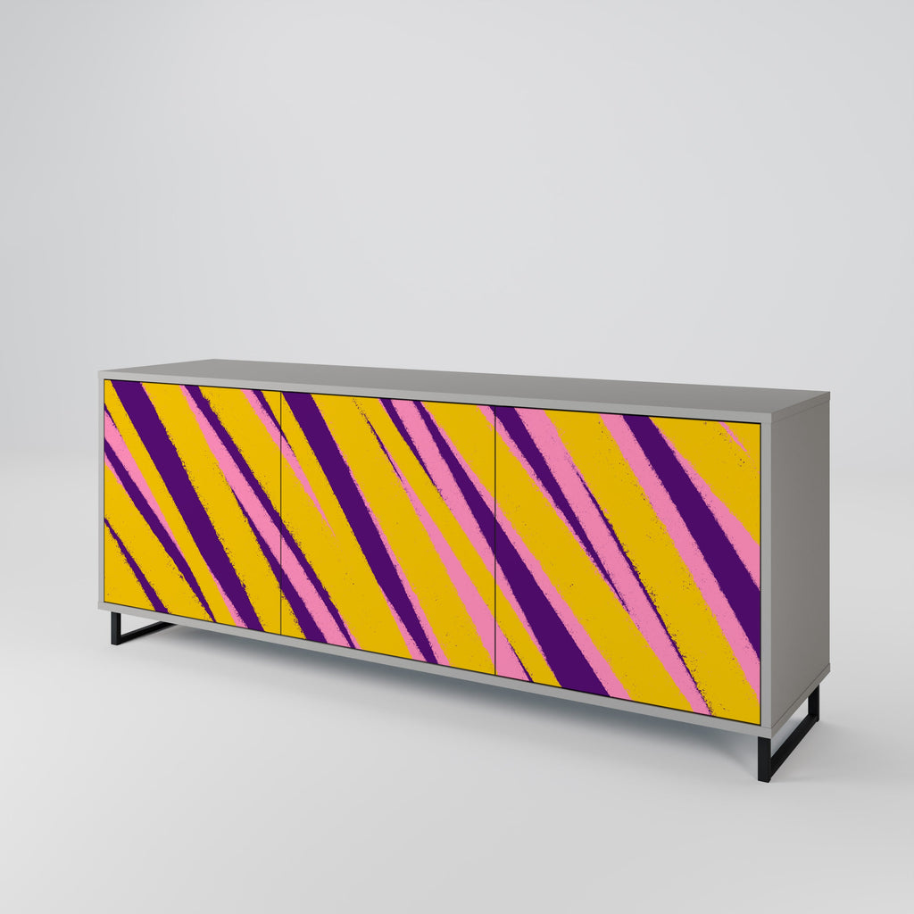 DREAMS COME TRUE 3-türiges Sideboard in grauer Ausführung