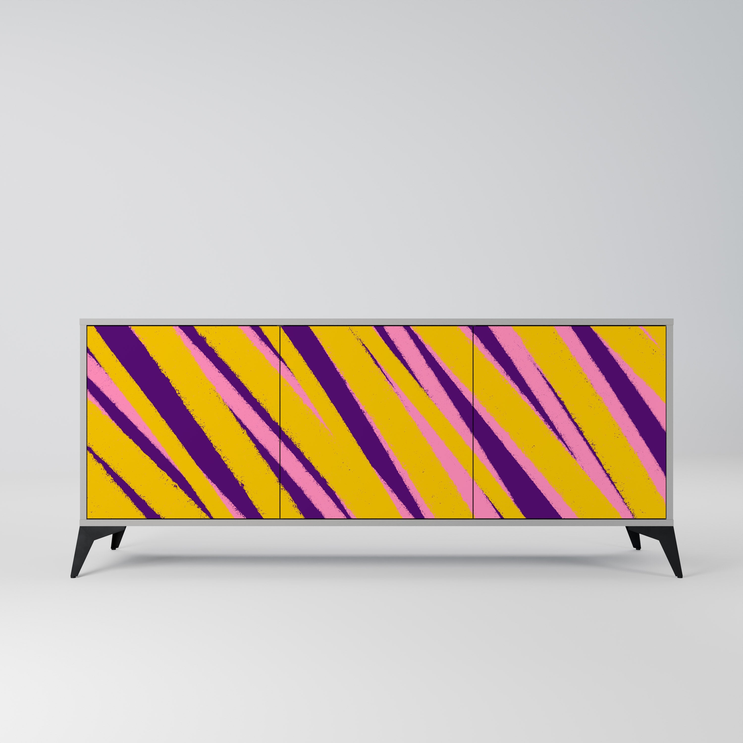 DREAMS COME TRUE 3-türiges Sideboard in grauer Ausführung