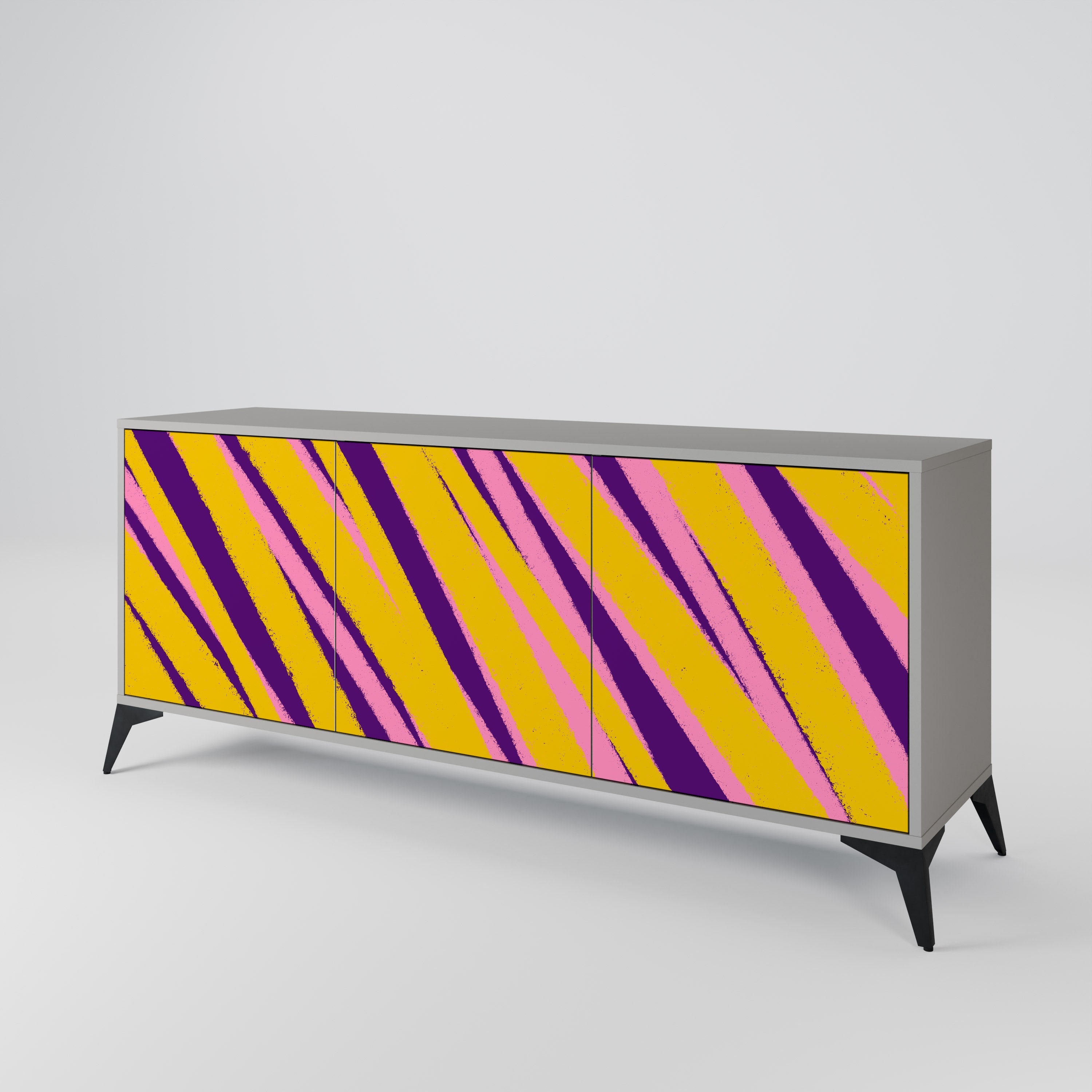 DREAMS COME TRUE 3-türiges Sideboard in grauer Ausführung