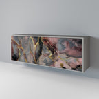 GOLDEN TIDES Sideboard mit 3 Türen in Grau