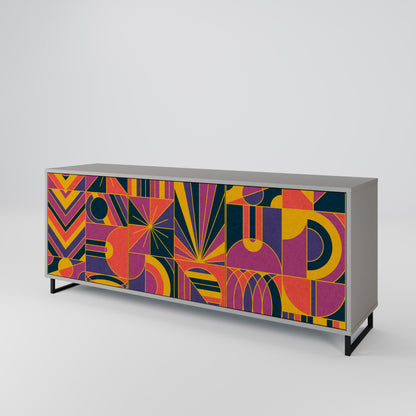 ELECTRIC PATTERNS 3-türiges Sideboard