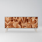 PRISM MOSAIC Sideboard mit 3 Türen in Grau