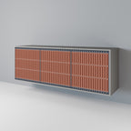 HYPNOTIC GATE Sideboard mit 3 Türen in Grau