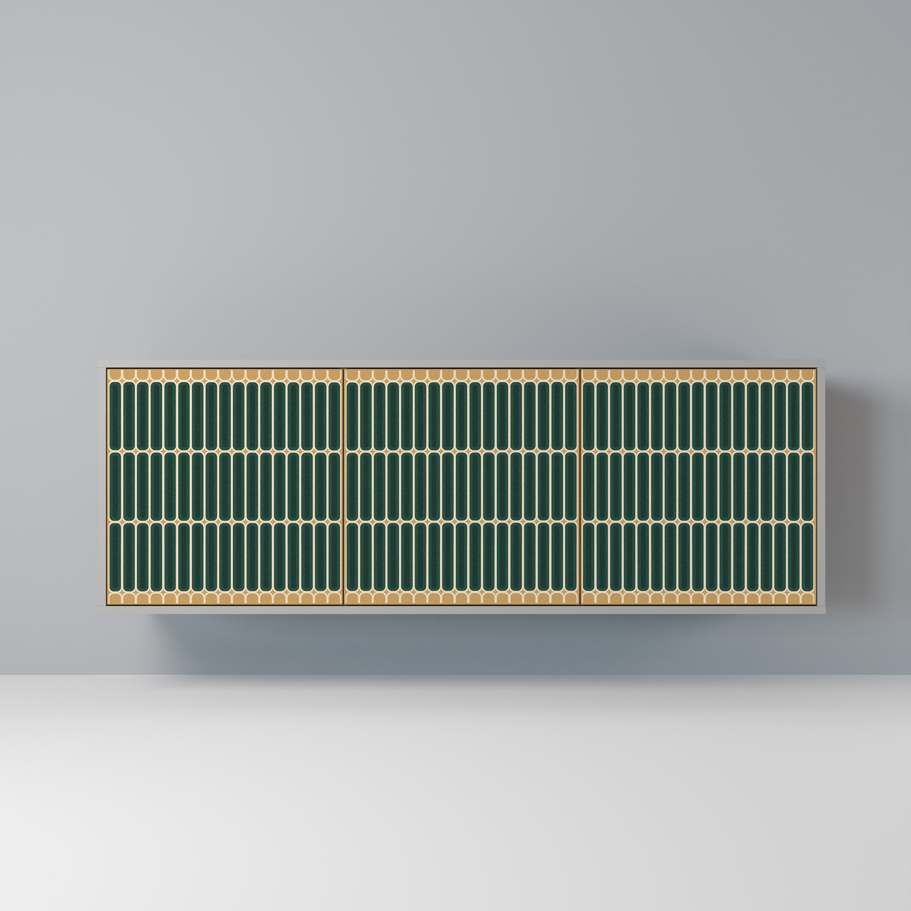 ILUSION GATE Sideboard mit 3 Türen in grauer Ausführung