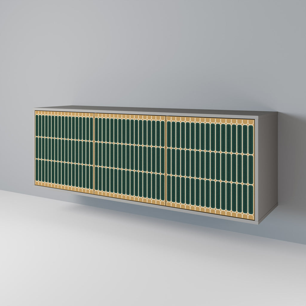 ILUSION GATE Sideboard mit 3 Türen in grauer Ausführung