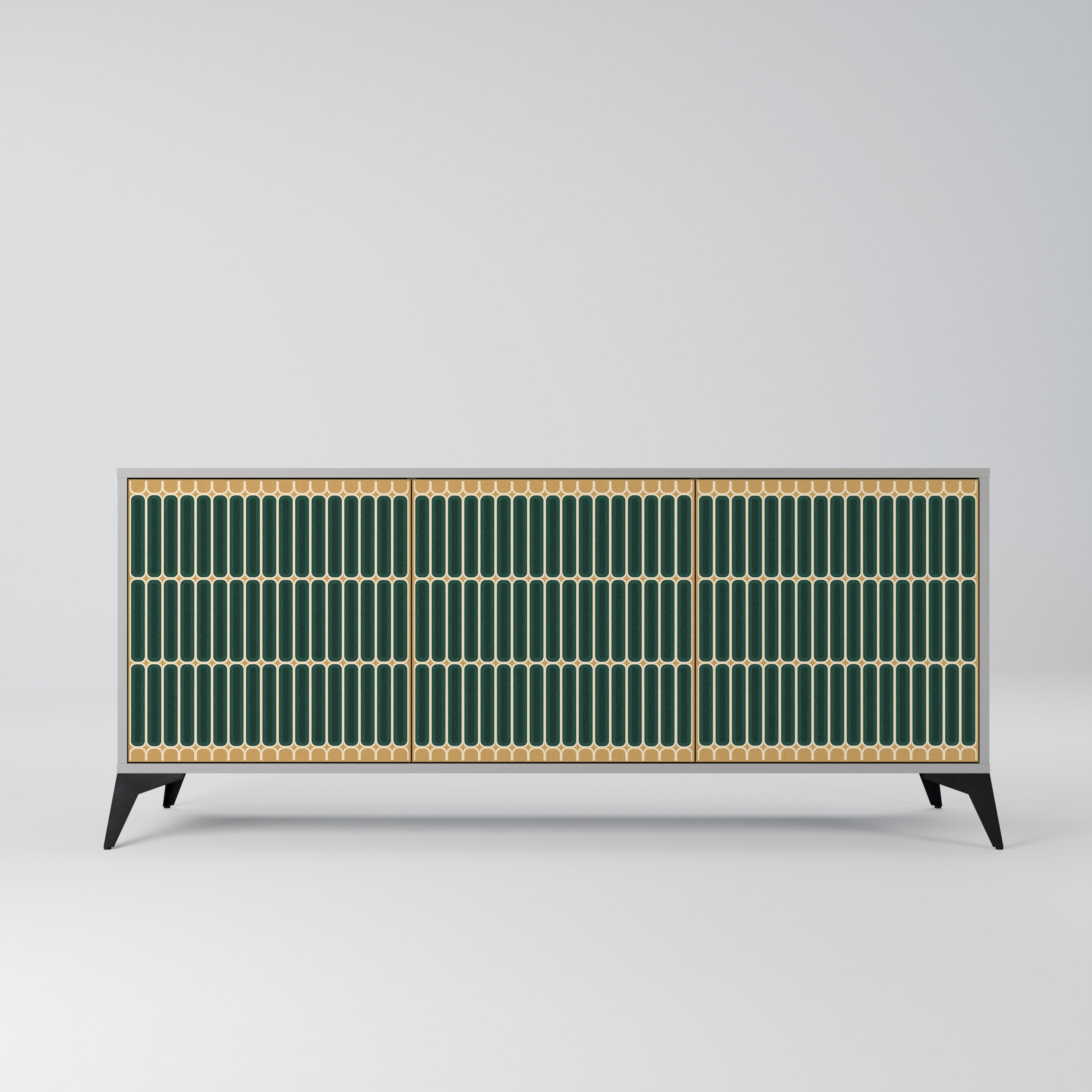 ILUSION GATE Sideboard mit 3 Türen in grauer Ausführung