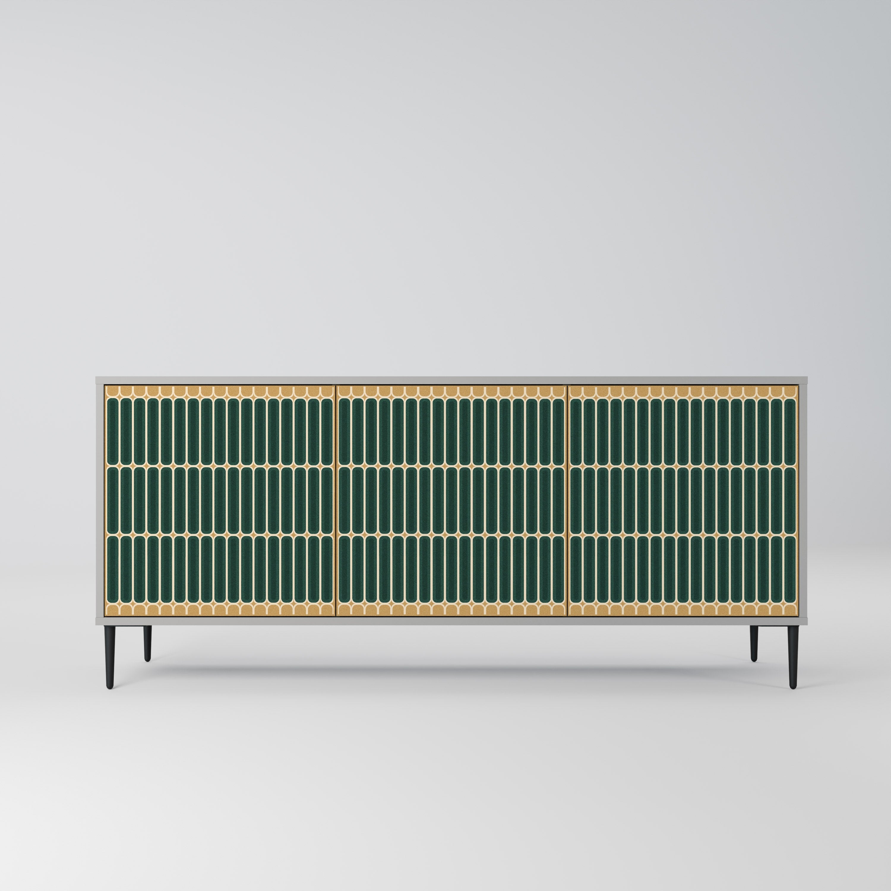 ILUSION GATE Sideboard mit 3 Türen in grauer Ausführung