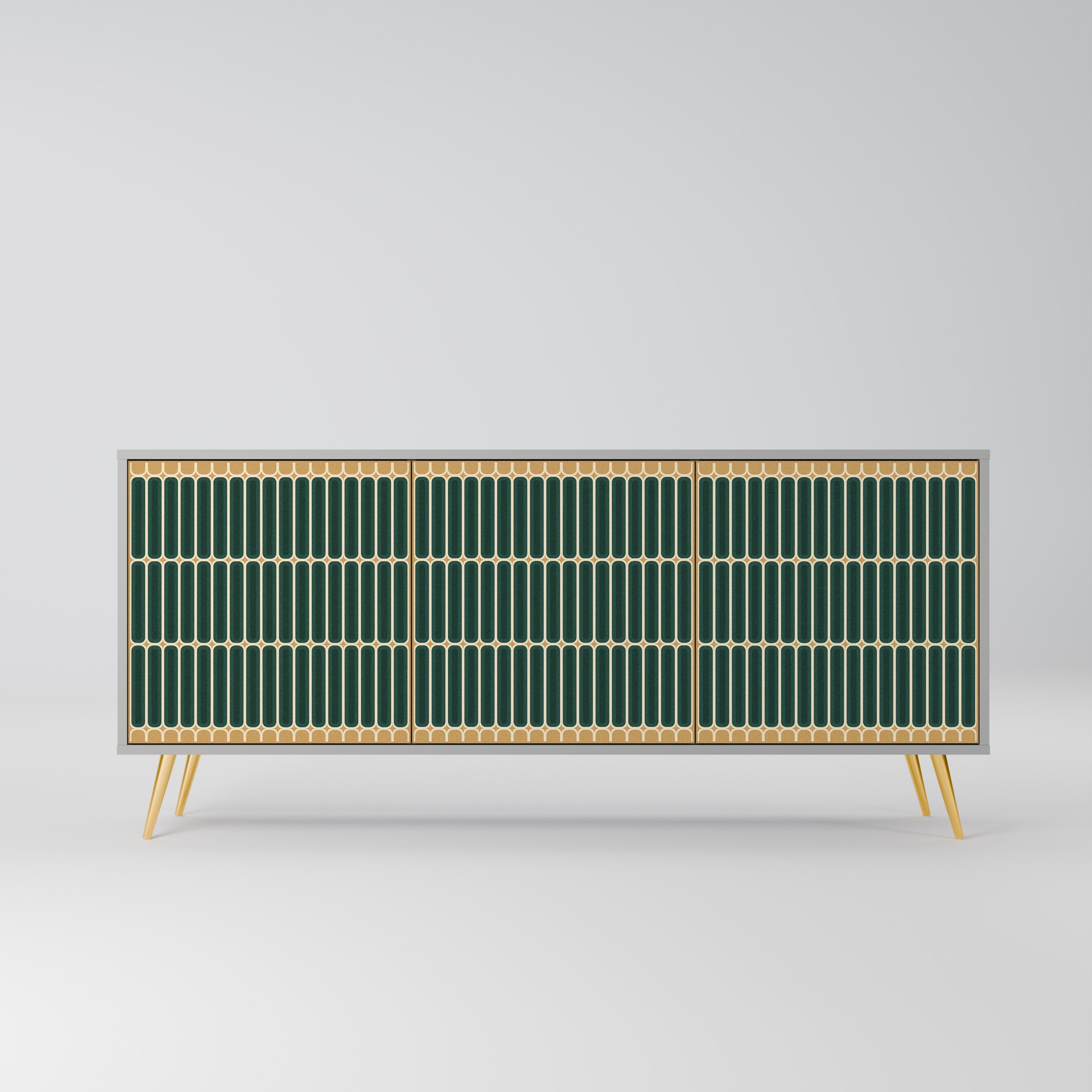 ILUSION GATE Sideboard mit 3 Türen in grauer Ausführung