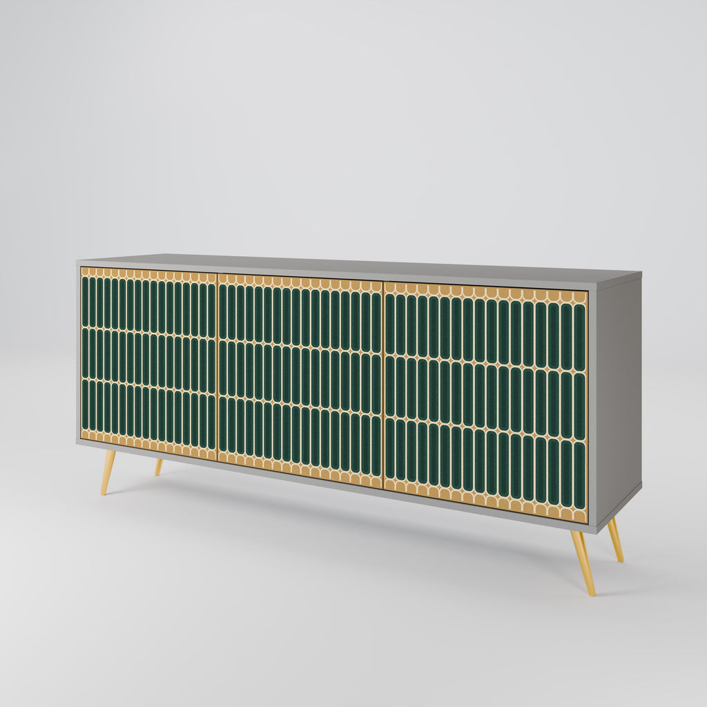 ILUSION GATE Sideboard mit 3 Türen in grauer Ausführung