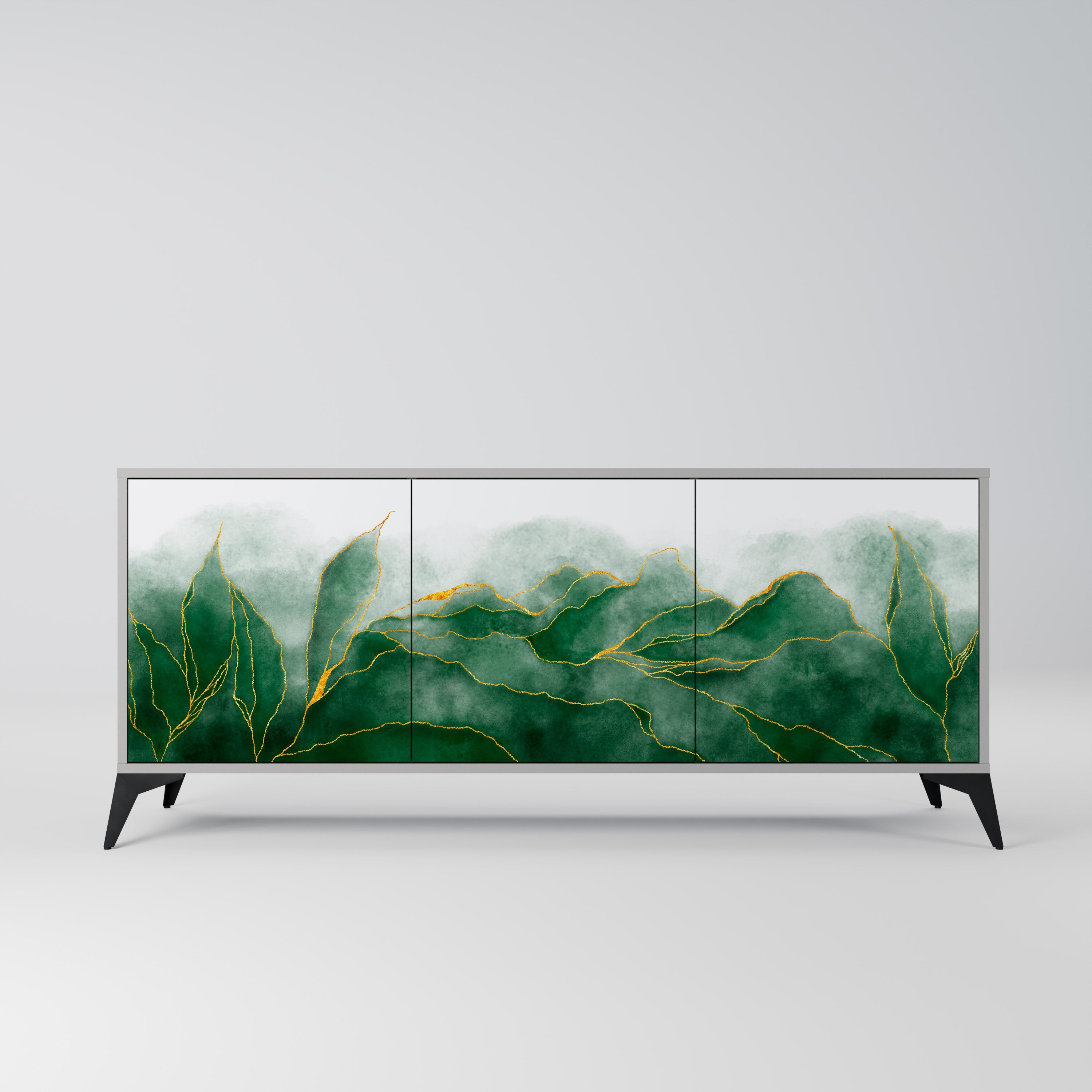 EXPENSIVE NATURE 3-türiges Sideboard in grauem Finish