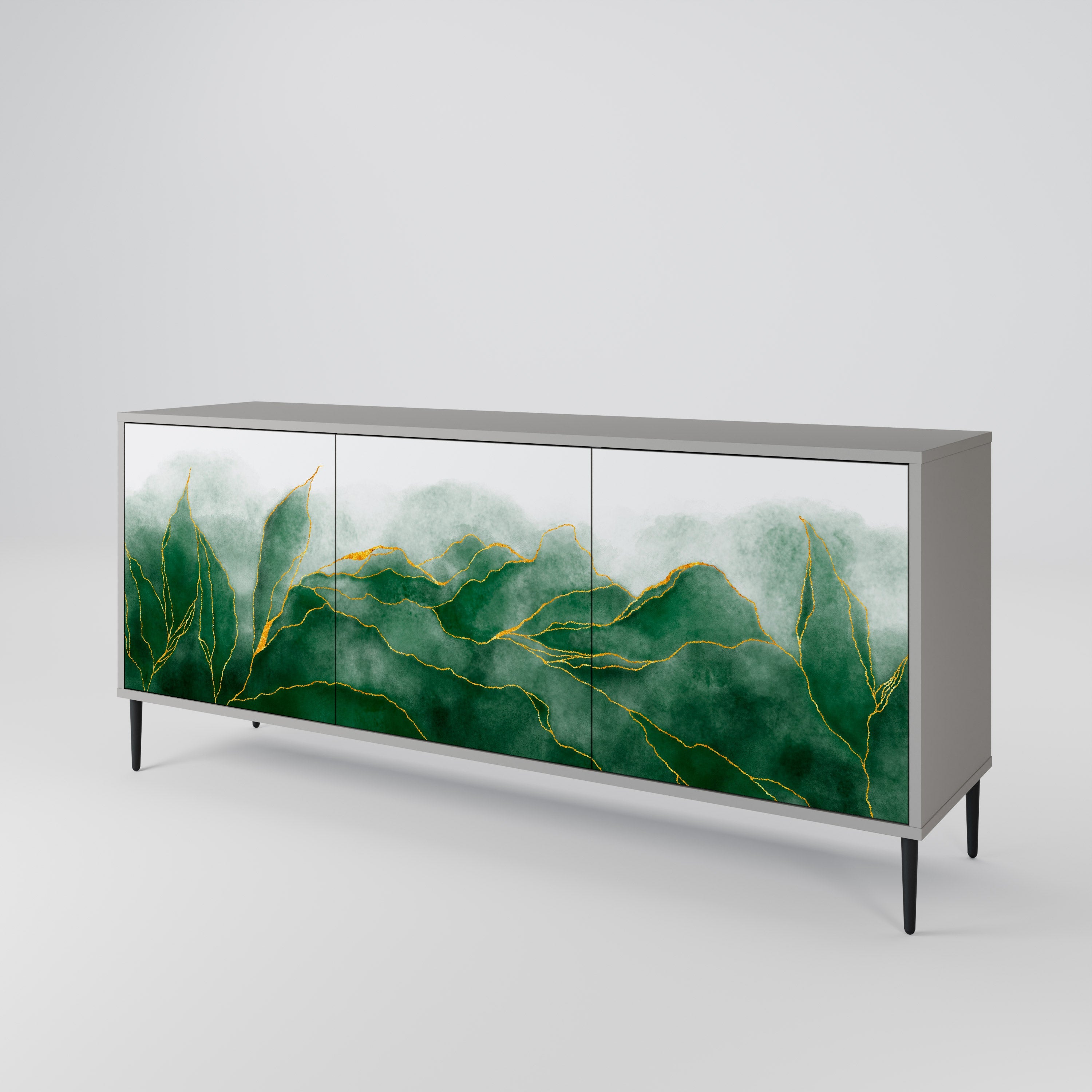 EXPENSIVE NATURE 3-türiges Sideboard in grauem Finish