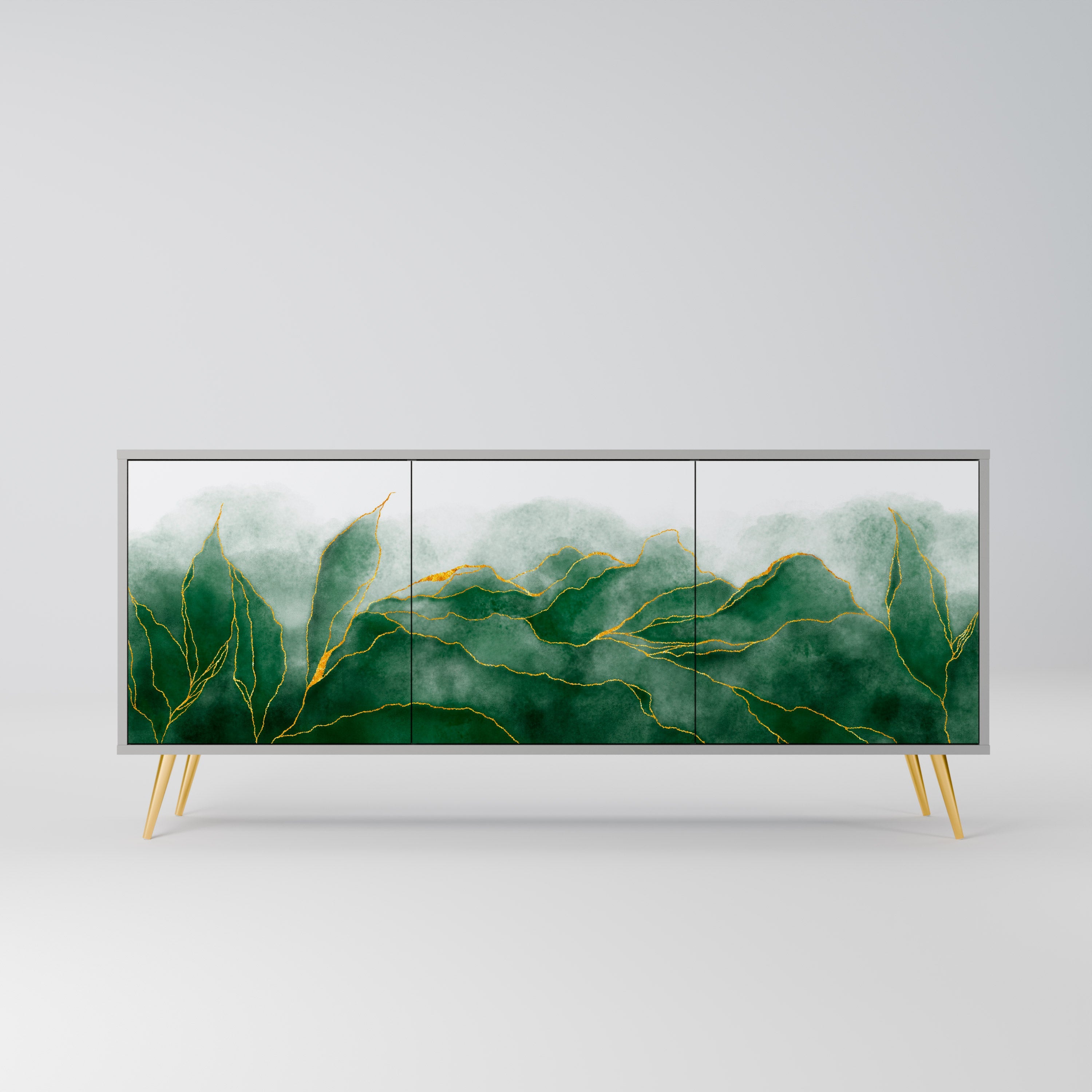 EXPENSIVE NATURE 3-türiges Sideboard in grauem Finish