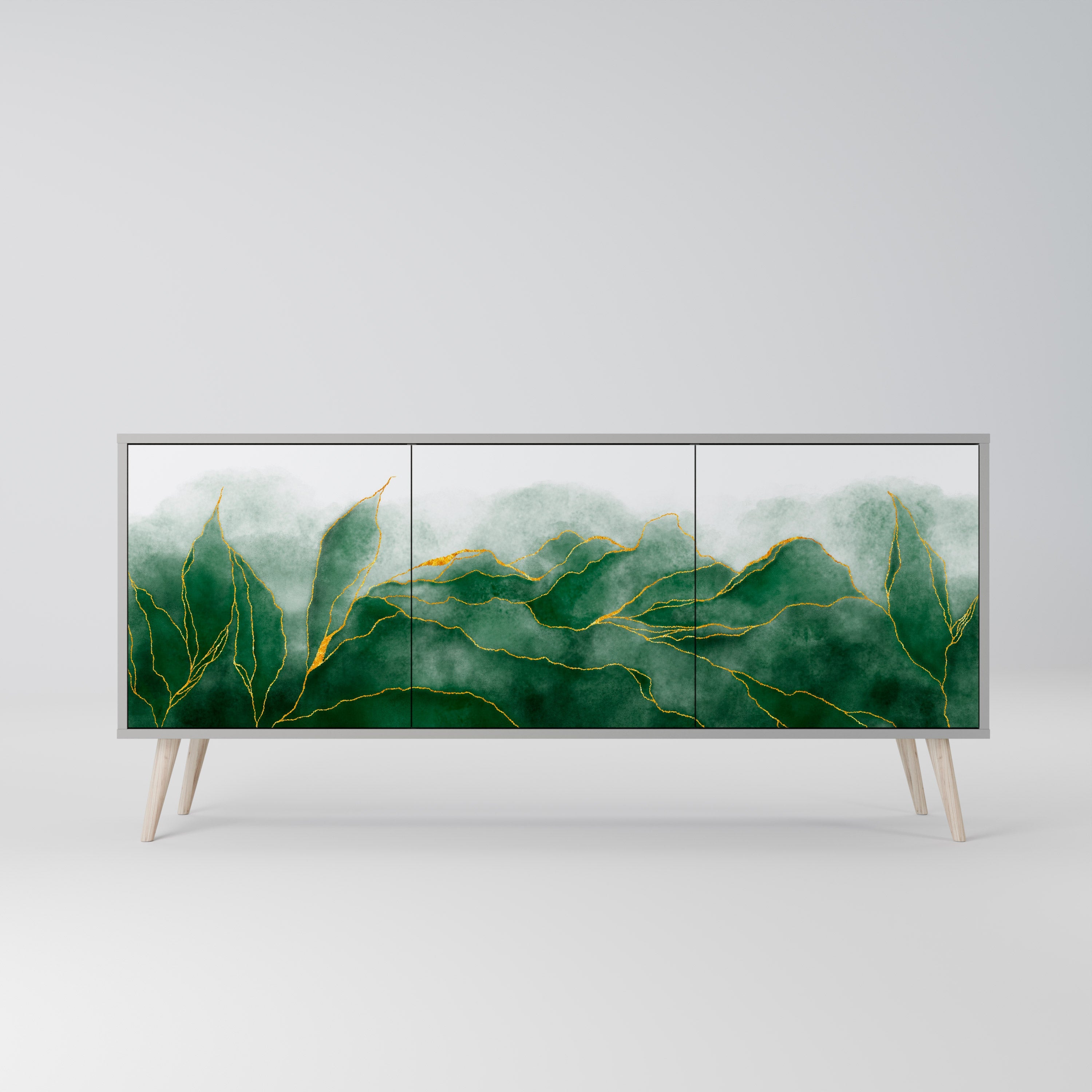 EXPENSIVE NATURE 3-türiges Sideboard in grauem Finish