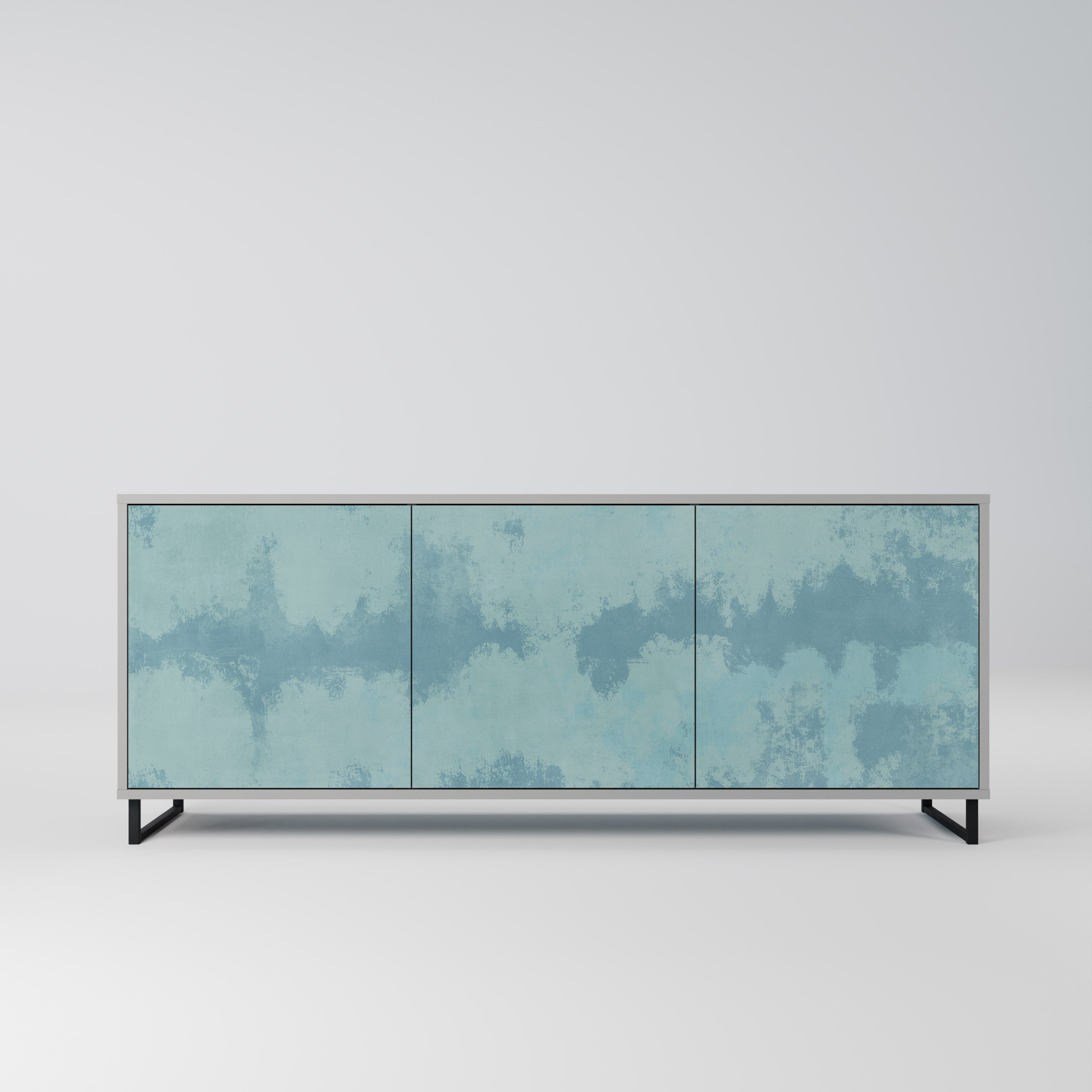 SKY WASH 3-türiges Sideboard in grauer Ausführung