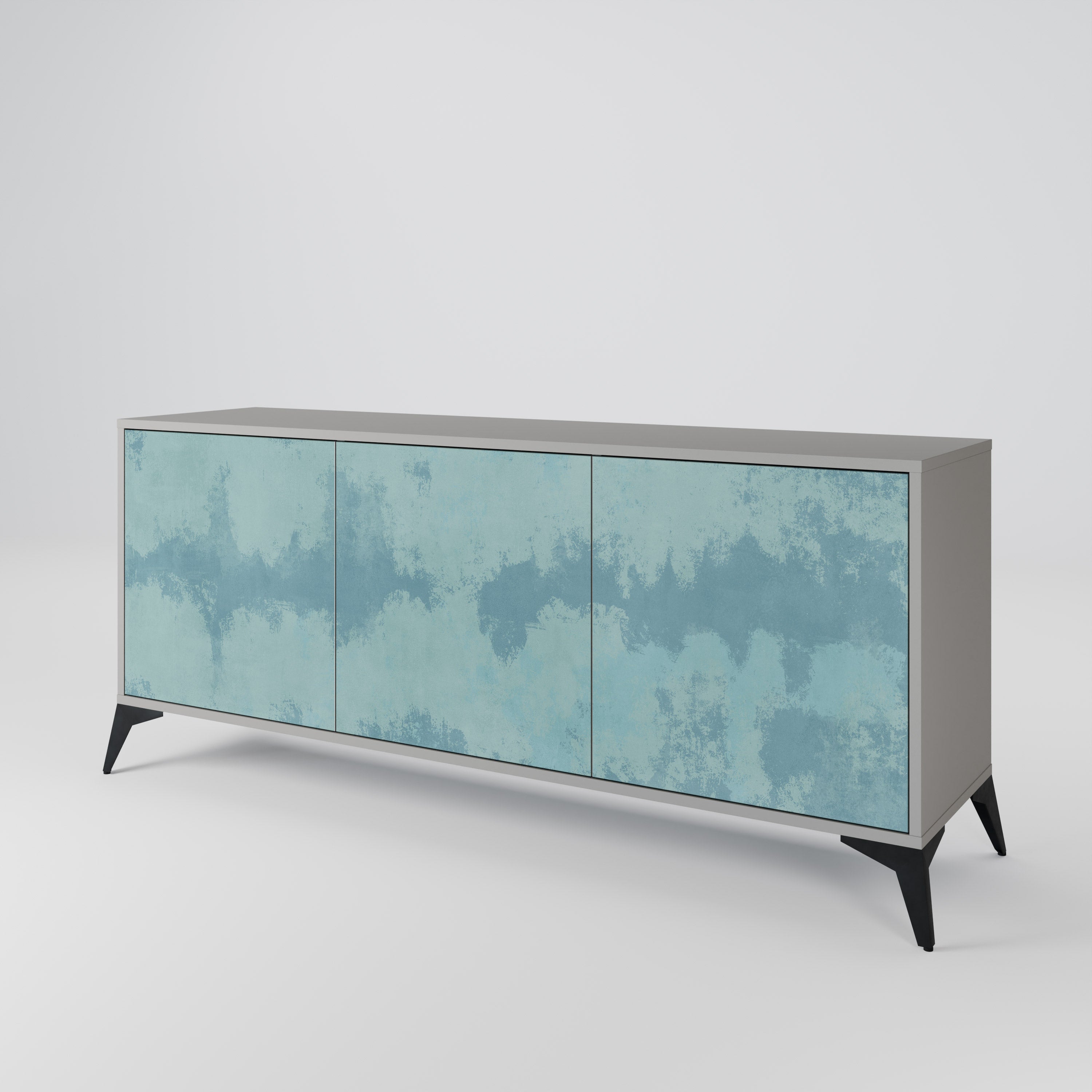 SKY WASH 3-türiges Sideboard in grauer Ausführung