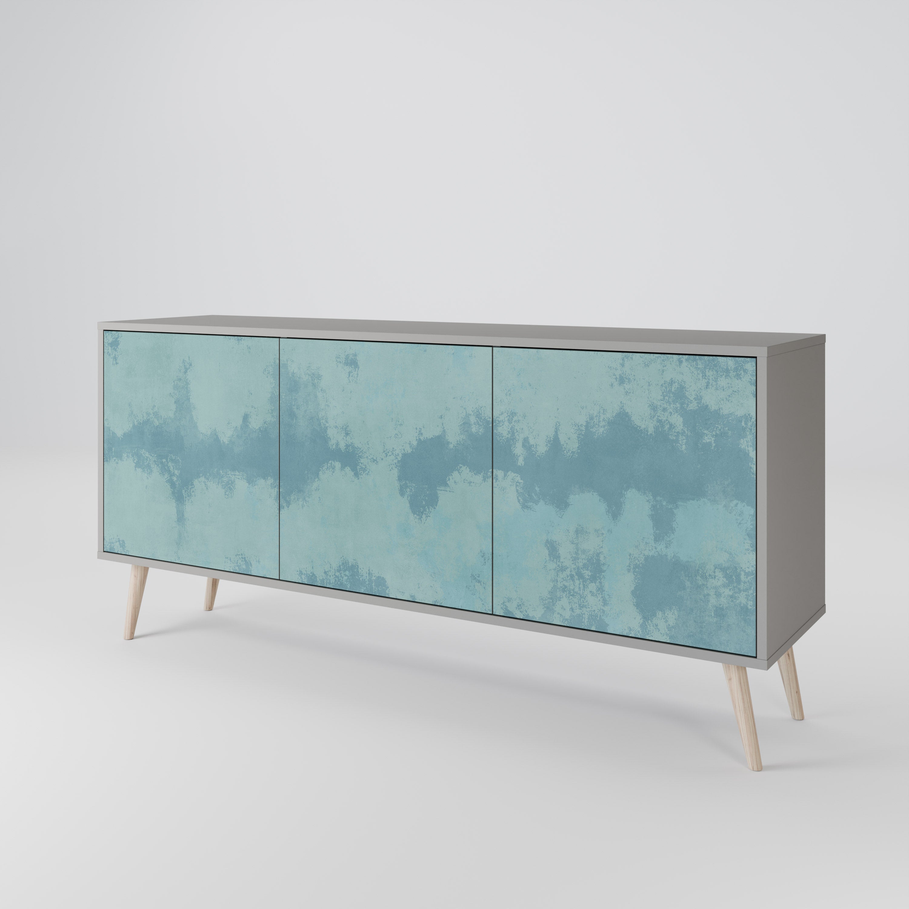 SKY WASH 3-türiges Sideboard in grauer Ausführung