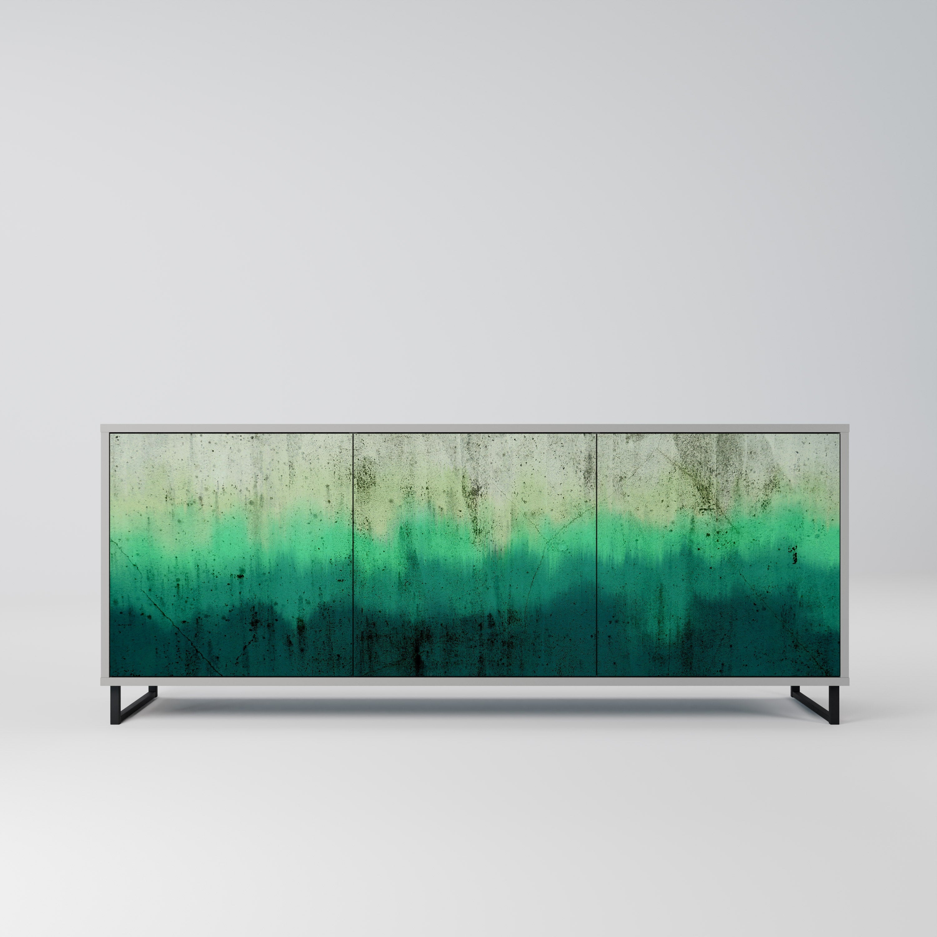 NORTHERN LIGHTS Sideboard mit 3 Türen in grauer Ausführung