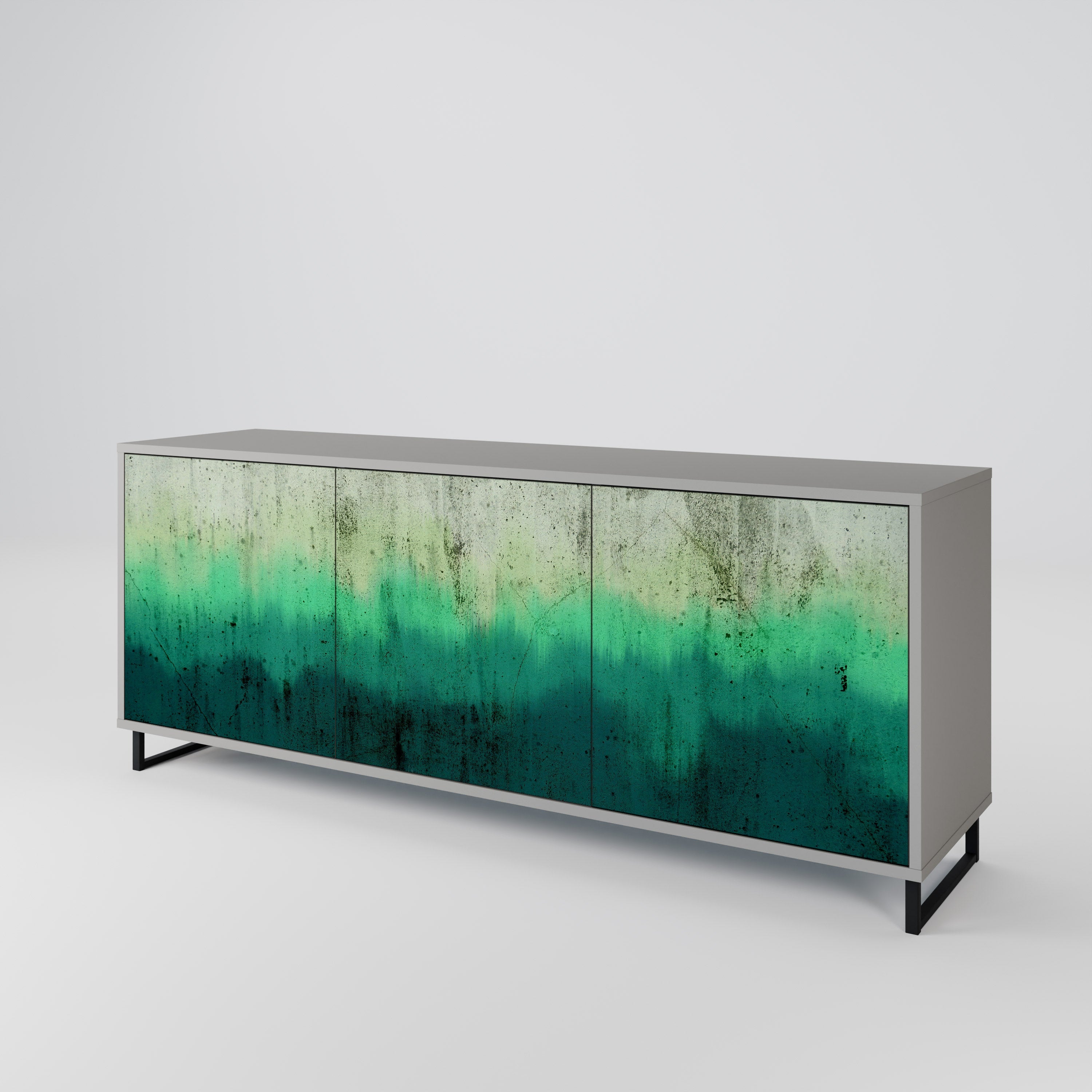 NORTHERN LIGHTS Sideboard mit 3 Türen in grauer Ausführung