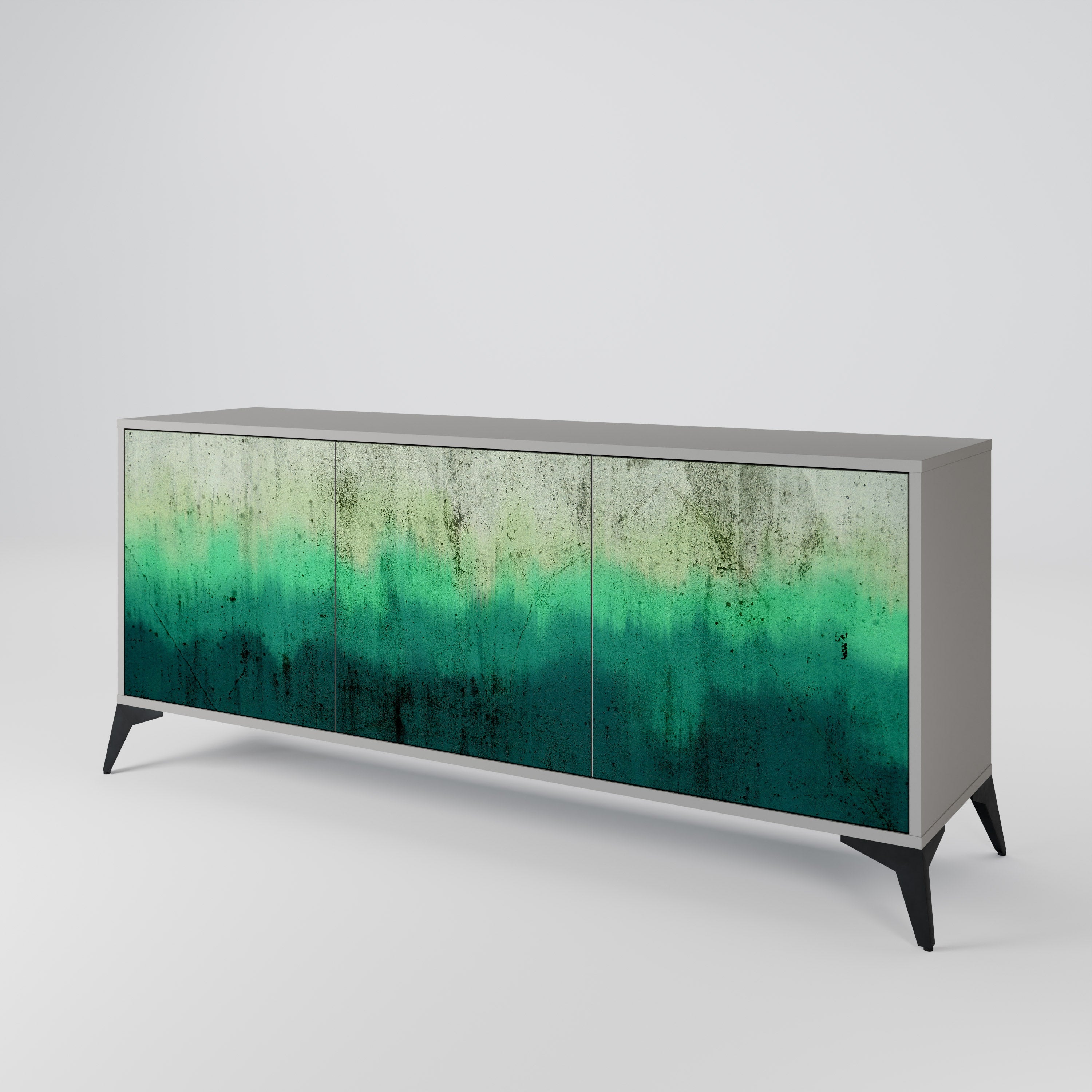 NORTHERN LIGHTS Sideboard mit 3 Türen in grauer Ausführung