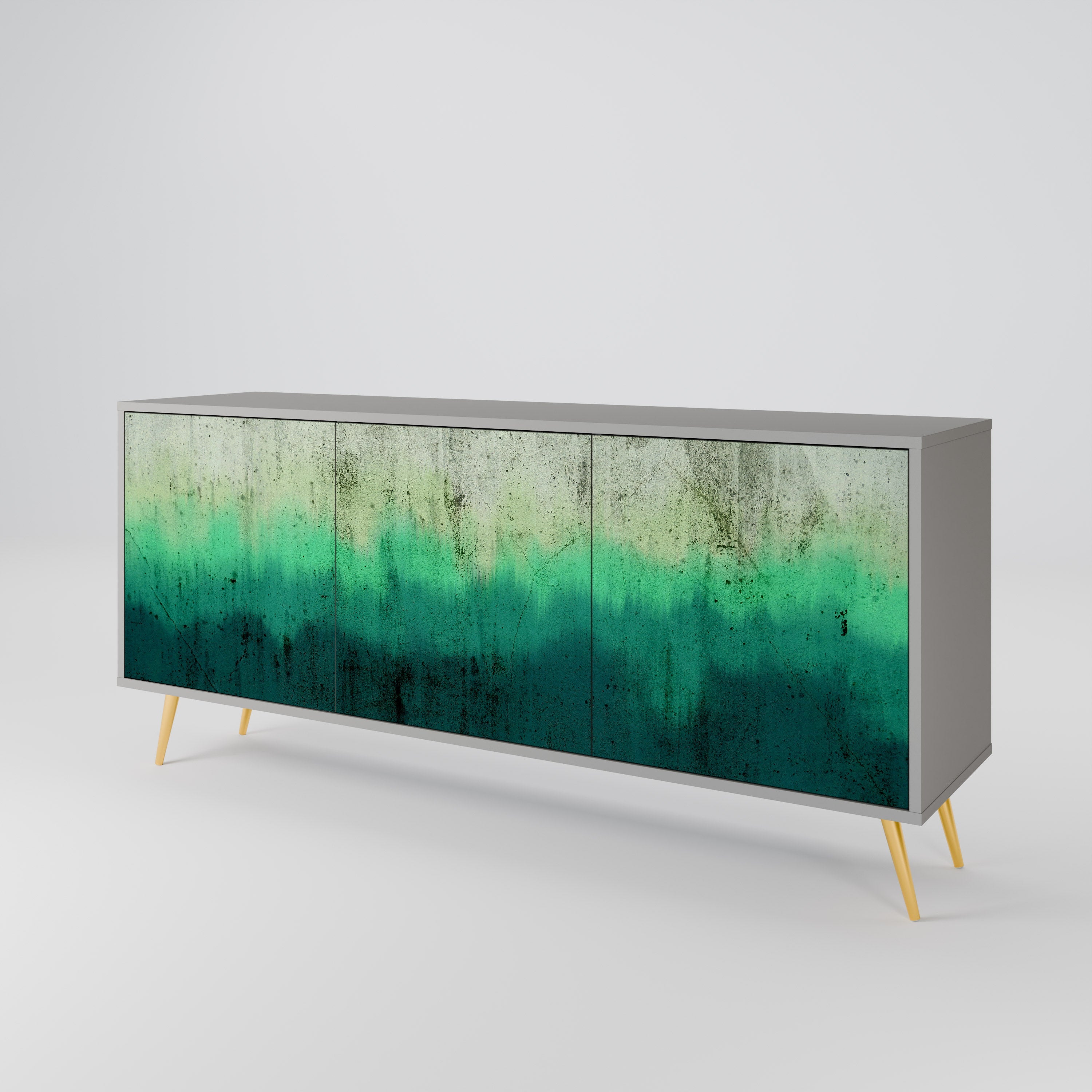 NORTHERN LIGHTS Sideboard mit 3 Türen in grauer Ausführung
