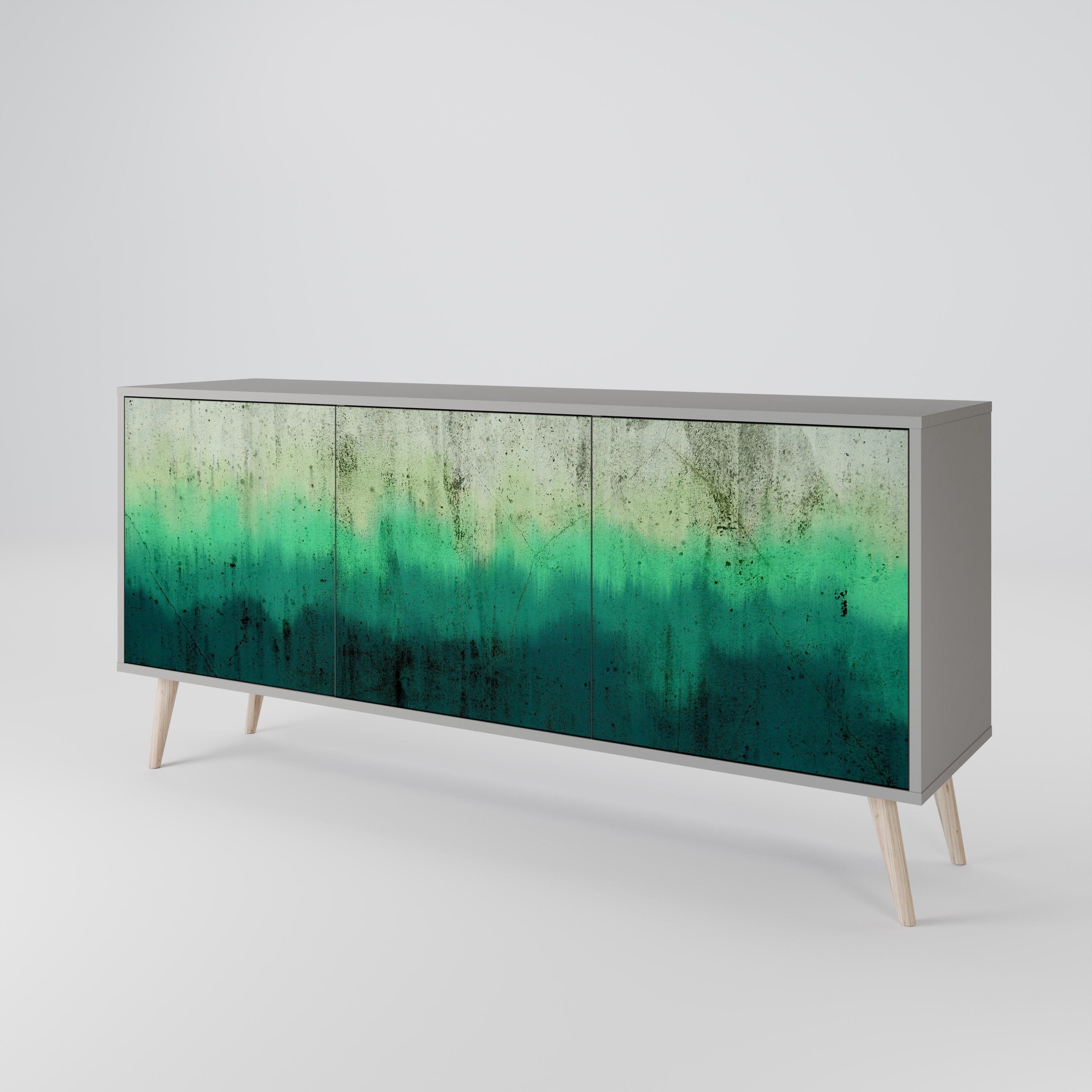 NORTHERN LIGHTS Sideboard mit 3 Türen in grauer Ausführung