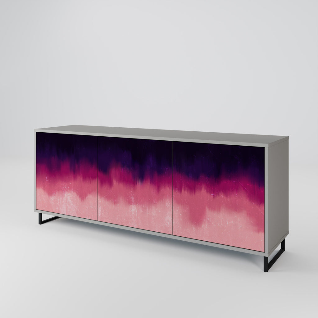 AURORA BOREALIS Sideboard mit 3 Türen in grauer Ausführung