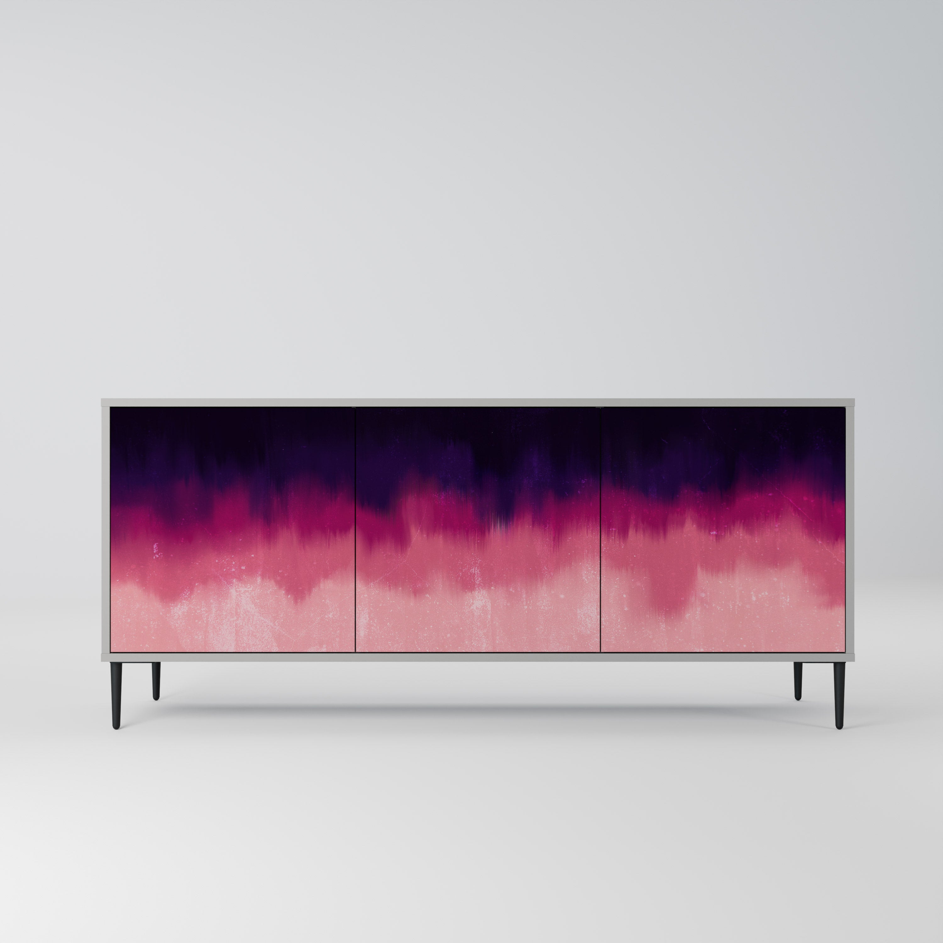 AURORA BOREALIS Sideboard mit 3 Türen in grauer Ausführung