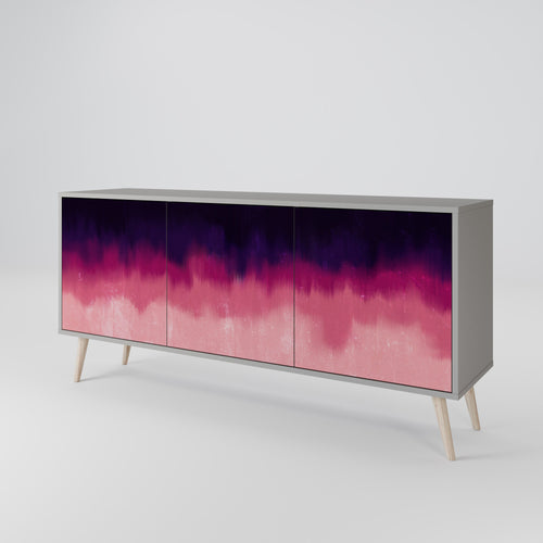 AURORA BOREALIS Sideboard mit 3 Türen in Grau