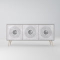 SOLID CIRCLES Sideboard mit 3 Türen in Grau