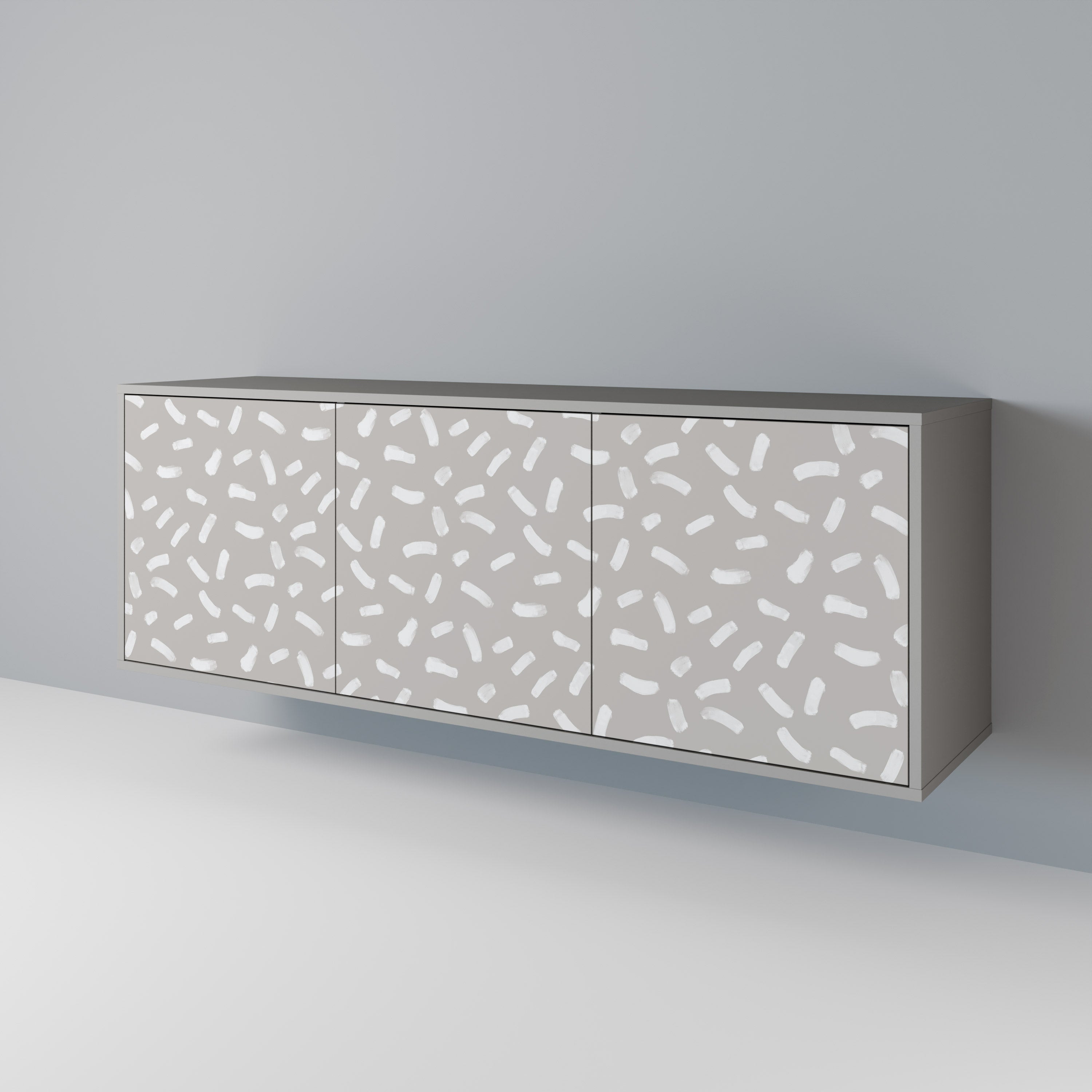PASSING SECONDS Sideboard mit 3 Türen in grauer Ausführung