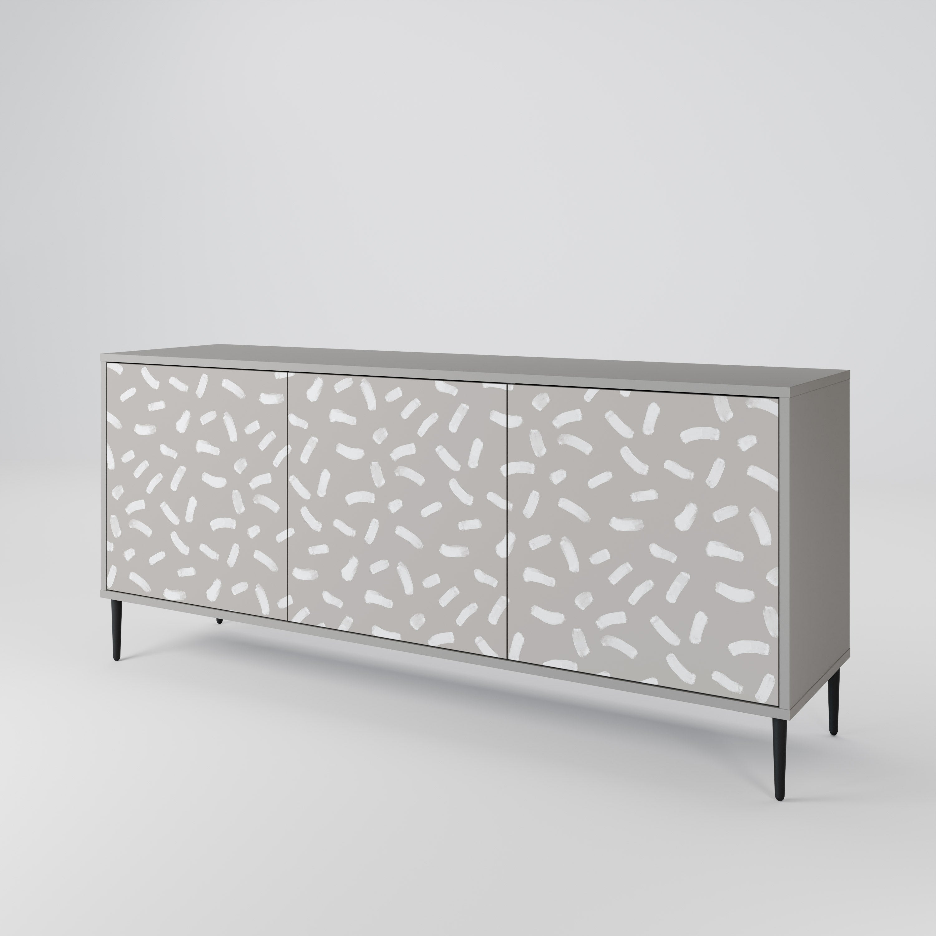 PASSING SECONDS Sideboard mit 3 Türen in grauer Ausführung