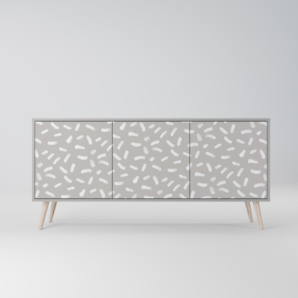 PASSING SECONDS Sideboard mit 3 Türen in grauer Ausführung