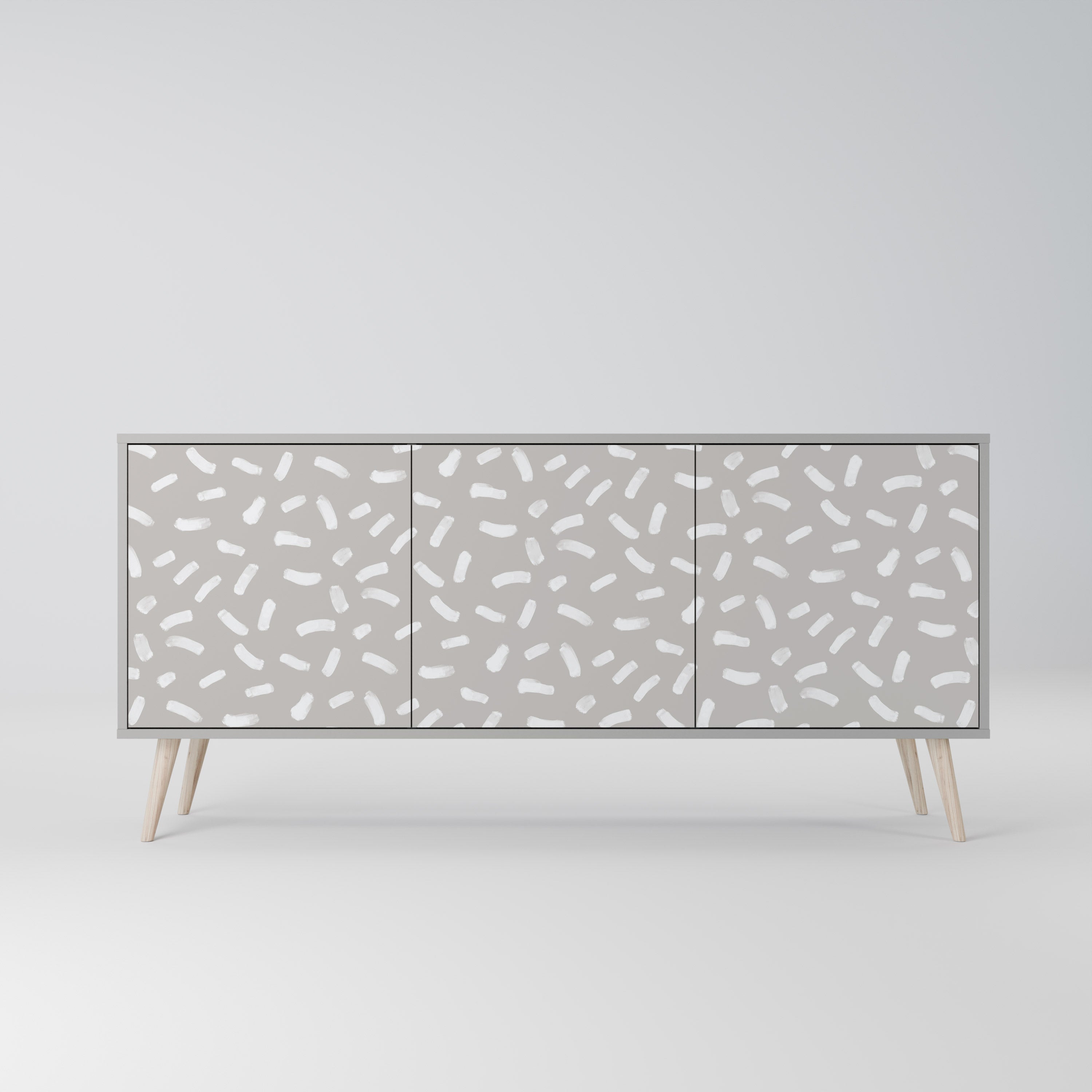 PASSING SECONDS Sideboard mit 3 Türen in grauer Ausführung